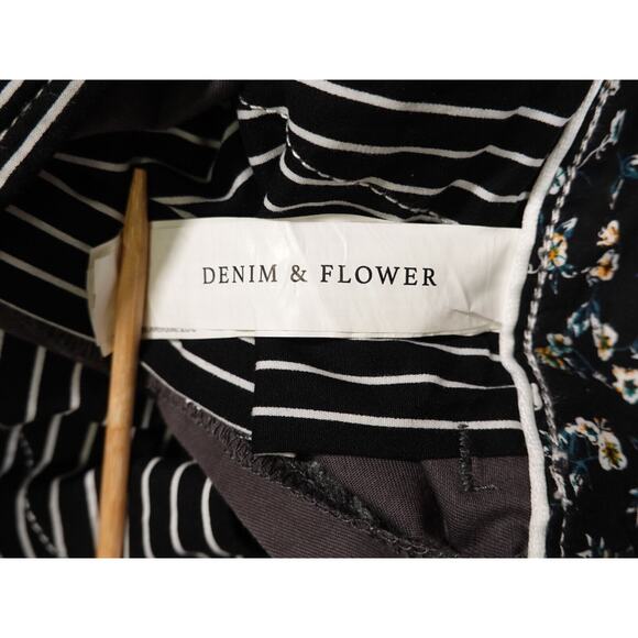 Denim & Flower Mens Gray Palm Trees Power Stretch Chino Shorts Size 29 - Picture 14 of 15